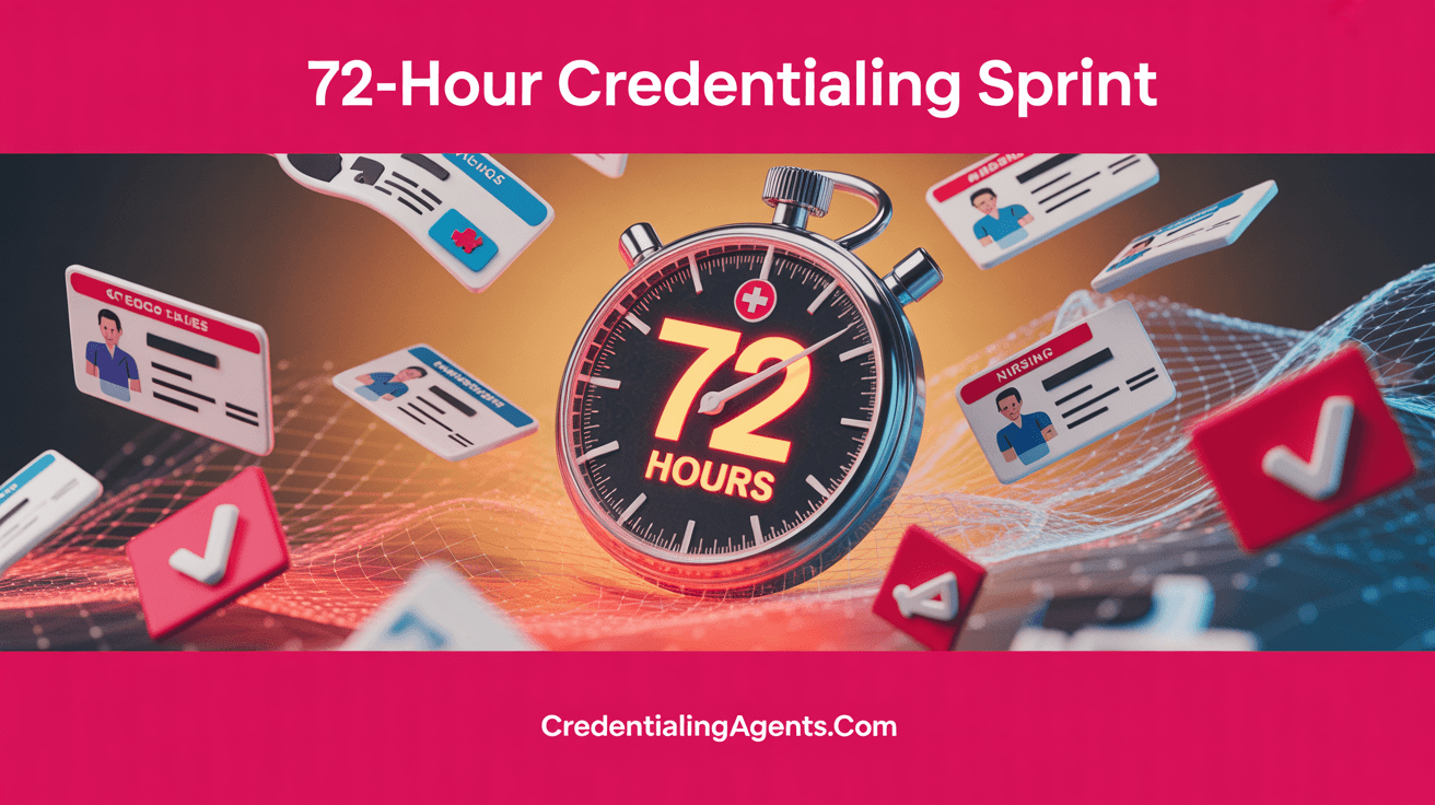 The 72-Hour Credentialing Sprint: How AI Is Transforming Urgent Healthcare Placements