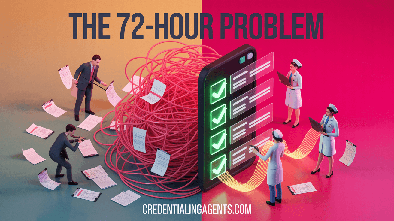 The 72-Hour Credentialing Problem: Why Speed Matters in Healthcare Staffing
