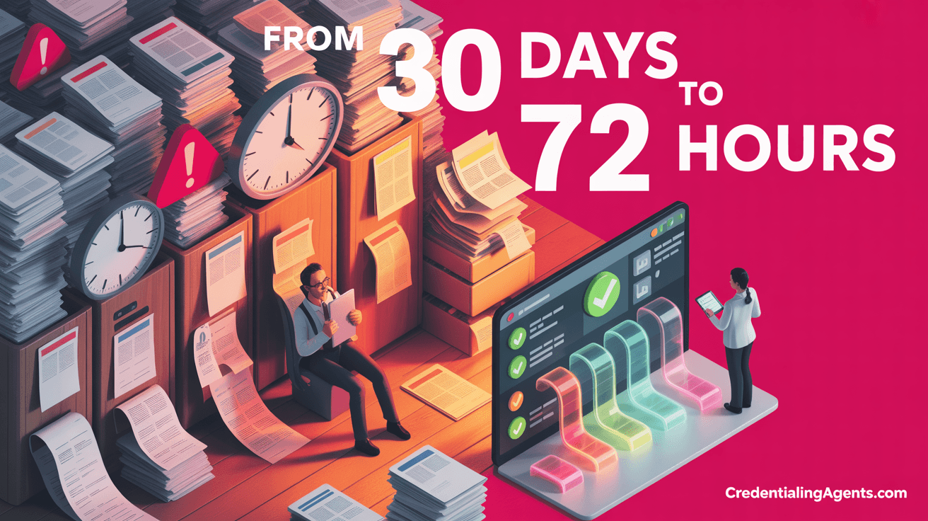 From 30 Days to 72 Hours: How AI-Powered Credentialing Is Transforming Healthcare Staffing Speed