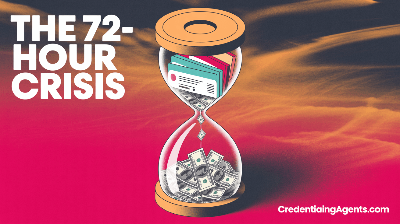 The 72-Hour Credentialing Crisis: Why Healthcare Staffing Agencies Are Losing $50K Per Day