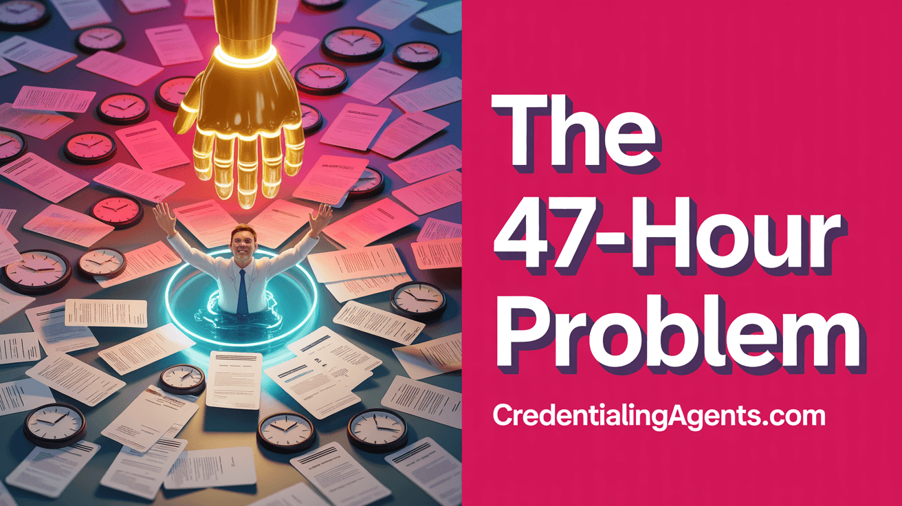 The 47-Hour Problem: Why Manual Credentialing Is Costing You More Than You Think