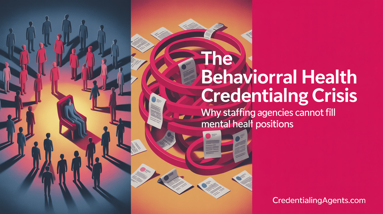 The Behavioral Health Credentialing Crisis: Why Mental Health Demand Is Outpacing Your Agency's Ability to Staff